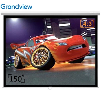 Проекційний екран GrandView CB-P150 4:3 WM5(SSW) настінний стельовий 150" 282x211см