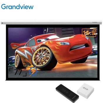 Проекционный экран GrandView CB-MP77 16:9 WM5 моторизированный 77" 170x96см настенный потолочный