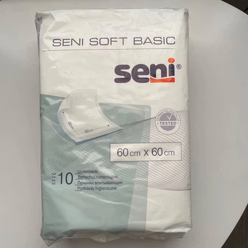 Пеленки гигиенические универсальные Seni Soft Basic 60см*60см, 10 шт.