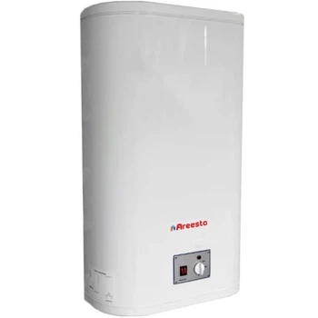 Бойлер Areesta Dry Flat-МR U80L 2 кВт 80 л сухой ТЭН, универсальный, белый