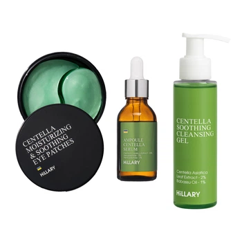 Набор для ухода за чувствительной кожей Hillary Centella Soothing Recovery Set с центеллой для восстановления кожи и успокоения кожи. (652814)