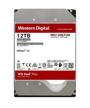 Жорсткий диск Western Digital Red Plus 12TB 5400rpm 256MB WD120EFAX 3.5 SATA III (WD120EFAX-68UNTN0) Б/В
