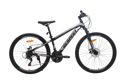 Велосипед CrossBike RESPECT 26" 13" Чорний-Сірий