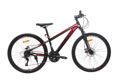 Велосипед CrossBike RESPECT 26" 13" Чорний-Червоний