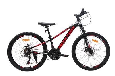 Велосипед CrossBike BOXTER 24" 11" Чорний-Червоний-Білий