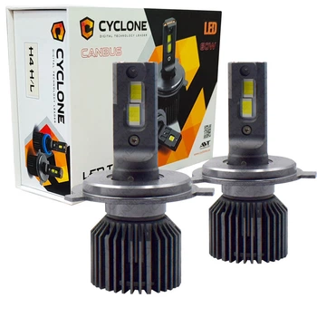 Світлодіодна LED лампа CYCLONE H4 6000K 12000LM TYPE 45 2 шт комплект