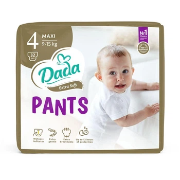 Підгузники-Трусики дитячі Dada Extra Soft Maxi 4 (9-15 кг) 32 шт.