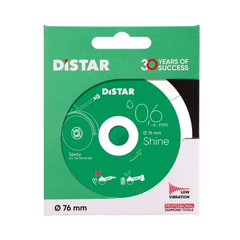 Круг алмазный для гравера Distar Shine 76*0.6*10 чистый рез по керамограниту (11143158059)