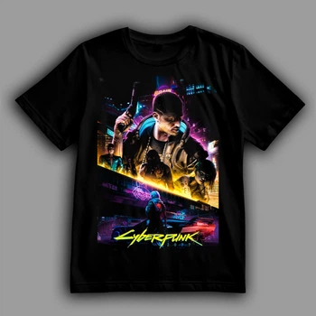 Футболка Cyberpunk 2077. Міняй плоть на хром PG11218 goodreclama XXL