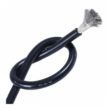 Силиконовый провод AWG 4, Черный - 340234