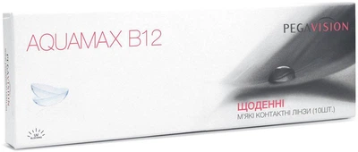 Контактні лінзи Pegavision Aquamax-B12 BC=8.5 DIA=14.2 PWR=-3.25 10 лінз