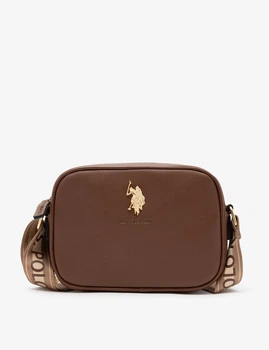 Сумка кросс-боди U.S. Polo Assn Classic Zip Crossbody Bag Brown (27A228-AA00A) Оригинал из США