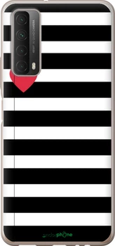 Чохол на Huawei P Smart 2021 Чорно-білі смуги "4461u-2100-70447"