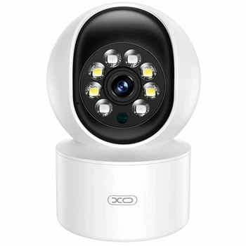 Смарт камера 3MP 2304х1296 Wi-Fi двухсторонняя связь для дома и офиса XO CR01 Белый