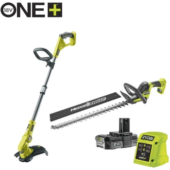 Комбинированный садовый комплект RYOBI RY18LT18HTA-120 18V ONE+ (1x беспроводной триммер для травы 30 см, 1x беспроводной триммер