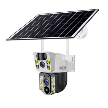 IP-камера уличная с аккумулятором и двойным объективом XON Wi-Fi/4G 8000mAh Solar 1080P SmartCam Белый (MCBSM22VW 7515)