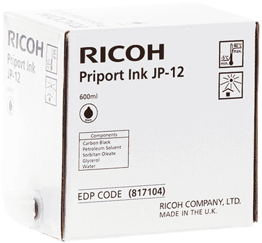 Tusz Ricoh Ink JP 12 5-Pack Black (RICTJP12BK)