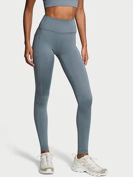 Спортивные леггинсы для фитнеса высокие женские Victoria's Secret 501581824 XL Серые (1159856542)