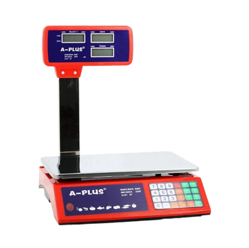Торговые весы A-PLUS 1675 с фиксированной стойкой нагрузка до 50 кг