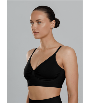 Корректирующий бралет из микрофибры - Giulia - BRA DOUBLE SHAPEWEAR - S/M - Black