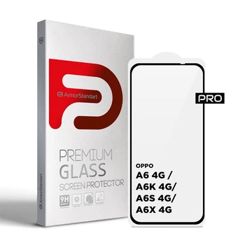 Защитное стекло на OPPO A6X 4G/A6 4G/A6K 4G/A6S 4G с олеофобным покрытием, Pro, полное проклеивание, антистатичный и пылеотталкивающий слой, 9H, самоклеющееся, 2.5D, на весь экран, антистатический клей, ArmorStandart (ARM90279)