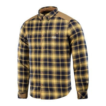 Сорочка M-Tac Lumberjack Merino Cold Weather, Темно-синій/Жовтий, 3XL