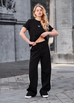 Штаны Женские Спортивные Стаф Черные Базовые Staff Wai Black S (384658)