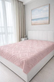 Покрывало Diamond Nordic 180x200 См Тускло-розовый Косик. 180x200 (382979)