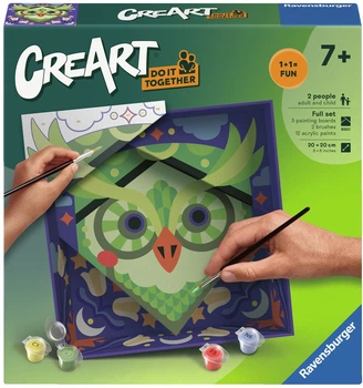 Картина по номерам Ravensburger CreArt Do it together Сова 12023153 (4005555231530)