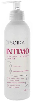 Гель для интимной гигиены Soika Intimo с Молочной кислотой и Пребиотиками 315 мл (4820206216724)