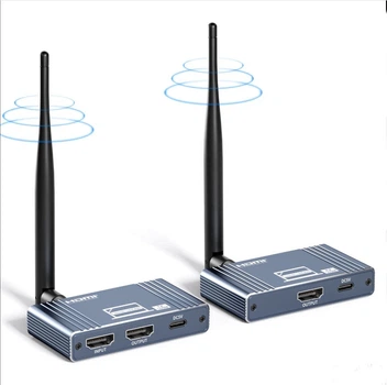 Удлинитель HDMI сигнала беспроводной сетью Wi-Fi до 500 метров, передатчик и приемник видео аудио по HDMI (OZD9)