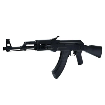 Автомат на пластиковых пулях 1093E, 87 см, металл-пластик, лазер, Черный