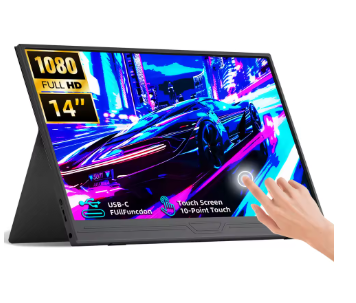 Портативний монітор ZSUS 14AT black 14" 1920x1080 60 Гц Сенсорний екран - (компактний)