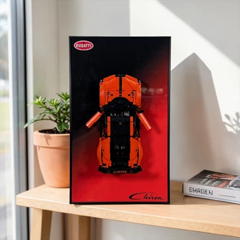 Арт Тримач Рамка 50x30 см. на Стіну для Конструктора LEGO Technic Bugatti Chiron Pur Sport (42222) Бугатті Широн Спорт - Type-A