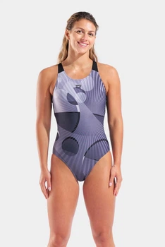 Купальник жіночий Arena DEPTH SWIMSUIT V BACK 010738-550 36 Чорний