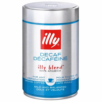 Кава Мелена без Кофеїну illy Decaffeinato, 100% Arabica, 250 грам