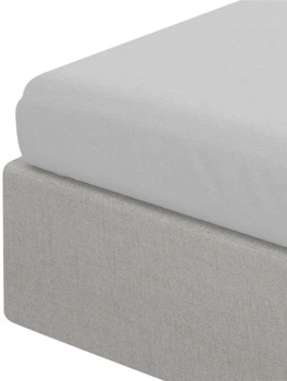 Простирадло на гумці Homla Basic Lauko Renforce сіре 160 x 200 см (5902869985526)