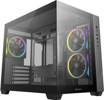 Корпус DeepCool CG330 3F Black (R-CG330-BKNGM3-G) 328697