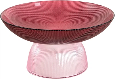 Миска Homla Megalo скляна бордово-рожевий 25 см (5906496762994)