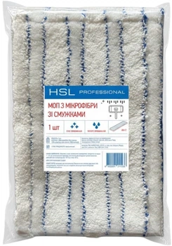 Сменный моп HSL Professional из микрофибры с полосками 40 x 12 см (4820201211236)