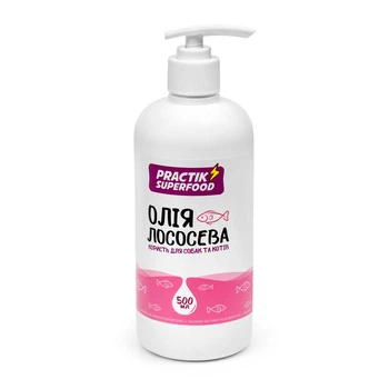 Лососева олія для собак та котів PRACTIK SUPERFOOD 500 мл