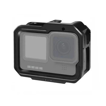 Рамка защитная алюминиевая с раскладными ножками для GoPro Hero 13/12/11/10/9 Black клетка корпус чехол бампер (22031)