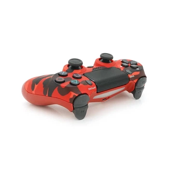 Геймпад Brazzers бездротовий для PS4 Wireless DUALSHOCK 4, роз'єм для навушників, LED light bar, Haki-Red, 3.7V, 600mAh, Blister-box (UG-35968)