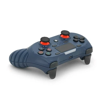 Геймпад Brazzers S8-P бездротовий для PS4 Wireless DOUBLE-motor vibration 4, роз'єм для навушників, LED light bar, Dark blue, 3.7V, 600mAh, Blister-box (UG-39242)