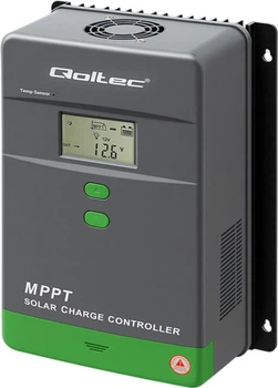 Контролер заряду сонячної батареї Qoltec MPPT з датчиком температури 80 А 12/24/36/48 В (5901878536705)