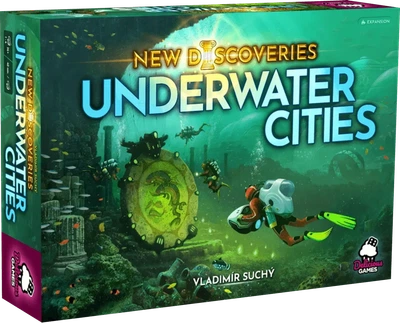Настольная игра Rio Grande Games Подводные города Underwater Cities: New Discoveries (Дополнение анг, правила укр. онлайн) (R0587)