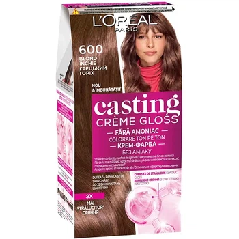 Краска уход для волос L'Oreal Paris Casting Creme Gloss № 600 "Тёмно-русый"