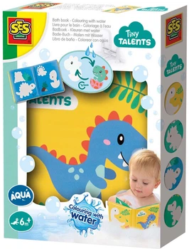Книга для купання SES Creative розмальовка з водними динозаврами 3399748 (8710341132156)