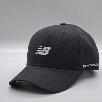 Кепка бейсболка NB New Balance чоловіча жіноча унісекс Чорний із сірим