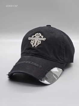 Кепка бейсболка CHROME HEARTS камуфляж Чорний